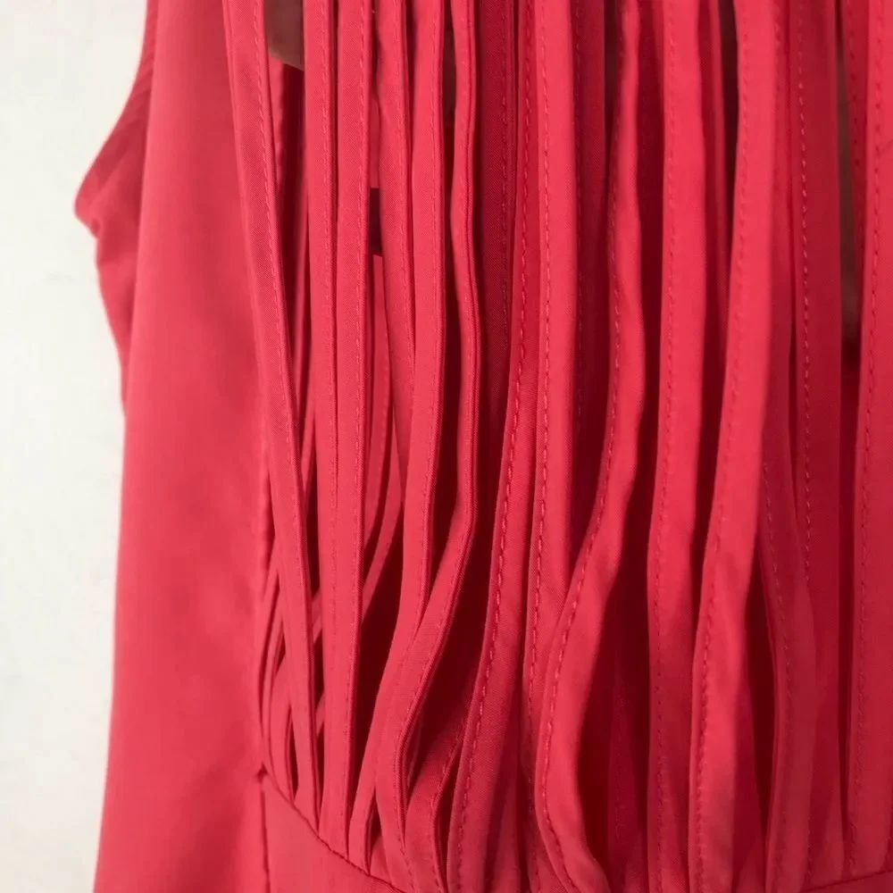 Zara Basic Pink String Back Sleeveless Shift Dress - Picture 8 of 10